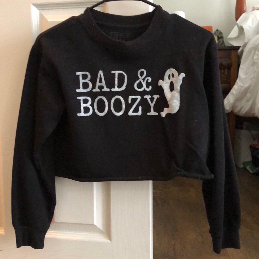 Cropped Halloween sweatshirt